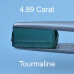 Rough version of Opposed Bar Emerald Cut Tourmaline