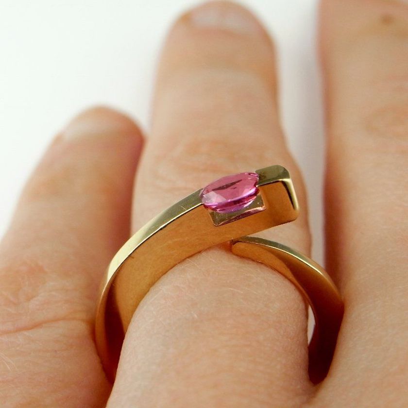 Made to Order Neon Pink Spinel Halo Ring Jedi Spinel Ring rose